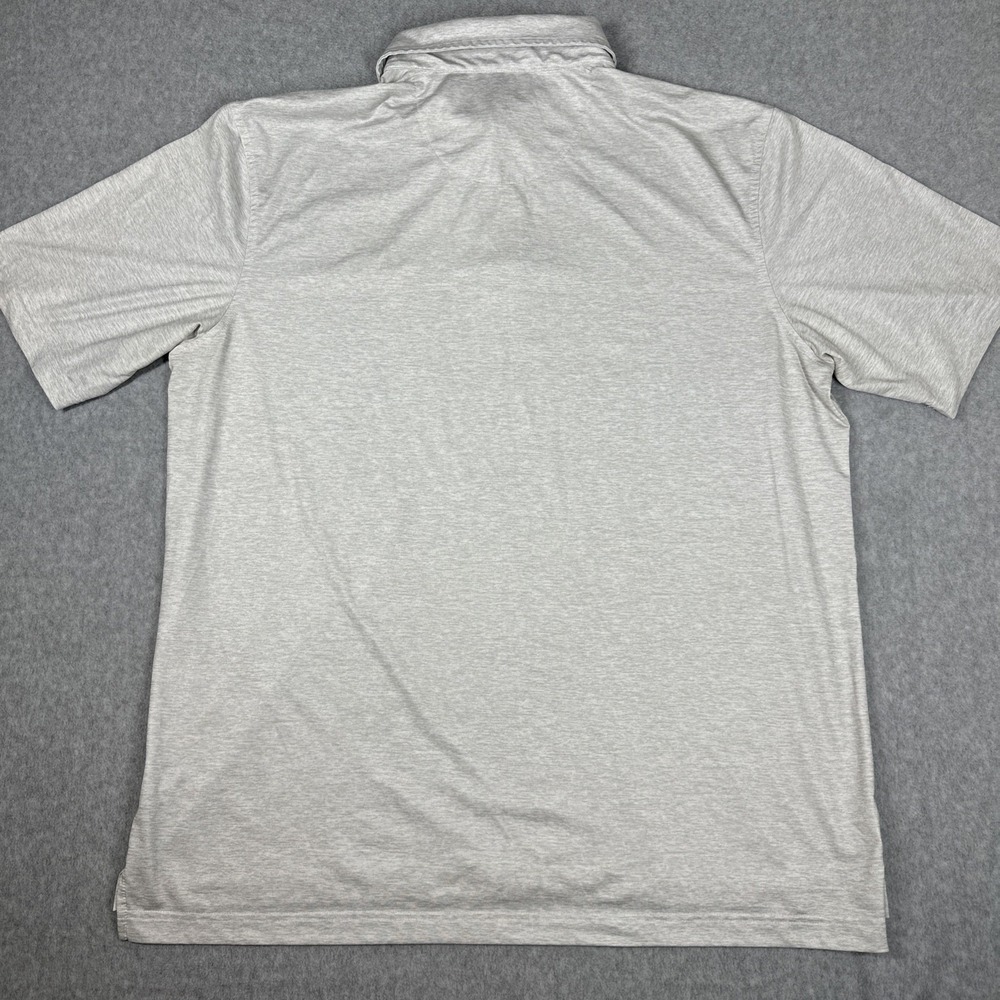 Straight Down Performance Shirt Mens XL Golf Polo Light Gray Stretch - Picture 10 of 10